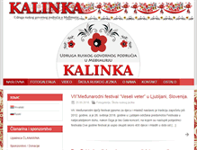 Tablet Screenshot of kalinka.hr